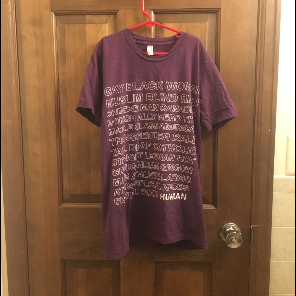 Human purple t-shirt Tyler Oakley
